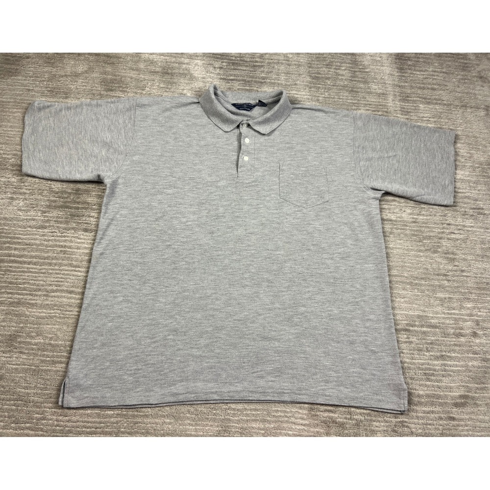Chesterfield Polo Shirt Mens 2XL Grey Short Sleeve Pique Pocket Casual Solid Top